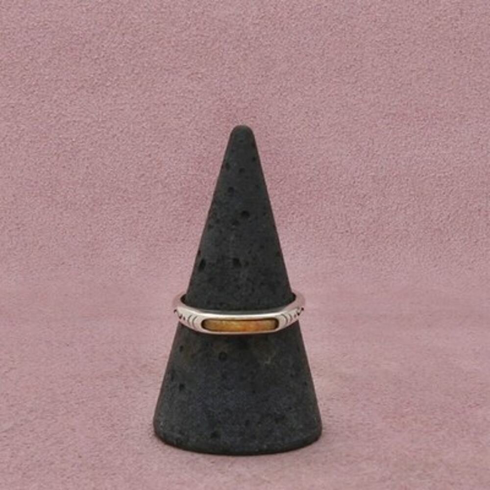 Carolyn Pollack Sterling Silver Southwestern Slim Stack Band Ring Size 8